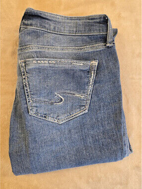 Silver Jeans Suki W34/L30 Women's Bootcut Medium Wash Blue Jeans